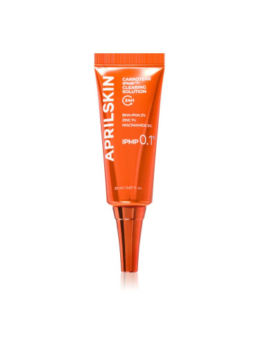 APRILSKIN Carrotene IPMP Clearing Solution локална грижа за редуциране на пигментни петна за проблемна кожа, акне 20 мл.
