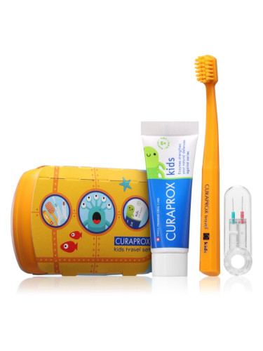 Curaprox Kids Travel Set комплект за пътуване за зъби, език и венци за деца 1 бр.