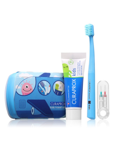 Curaprox Kids Travel Set комплект за пътуване за зъби, език и венци за деца 1 бр.