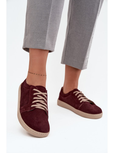 Тренировки тип босоноги от естествен набук Zazoo 314 бордо