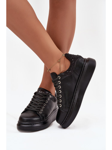 Дамски маратонки от естествена кожа GOE