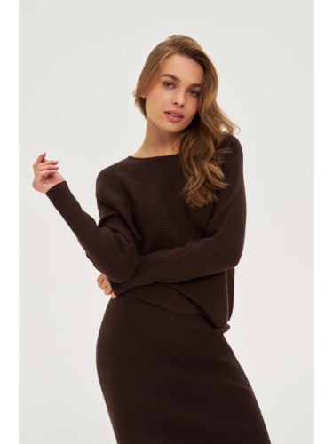 Marisse WOMEN'S SWEATER Z-SW-4801 BROWN