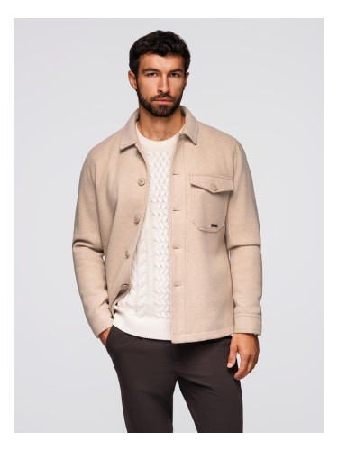 Ombre Men's shirt jacket - beige