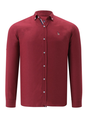G974 DEWBERRY MEN'S SHIRT-BURGUNDY