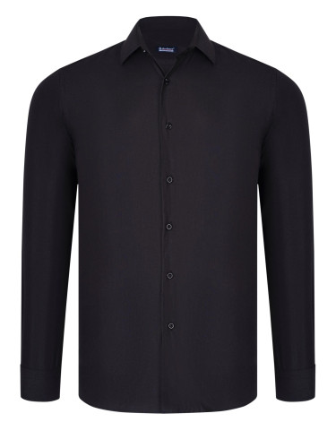 G926 DEWBERRY MEN'S SHIRT-BLACK