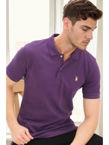 T9561 DEWBERRY MEN'S TSHIRT-PURPLE