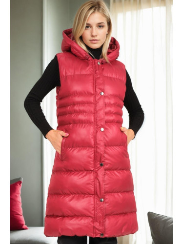 Z9757 DEWBERRY WOMEN'S VEST-BURGUNDY