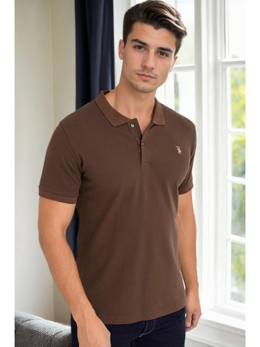 T9561 DEWBERRY MEN'S TSHIRT-BROWN