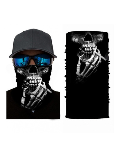 Бандана шал HoodStyle Bandana в черно пушещ череп