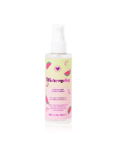 I Heart Revolution Watermelon Dewy Fixing Spray спрей за фиксация с хидратиращ ефект цвят Watermelon 100 мл.