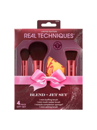 Real Techniques Blend + Jet Set подаръчен комплект за лице