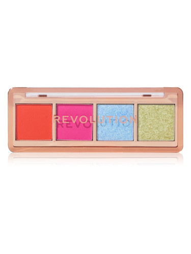 Makeup Revolution Icon Edit палитра сенки за очи цвят The Vibrant Brights Palette 2.8 гр.