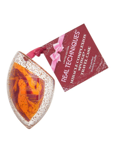 Real Techniques Miracle Complexion Sponge + Travel Case гъба за фон дьо тен