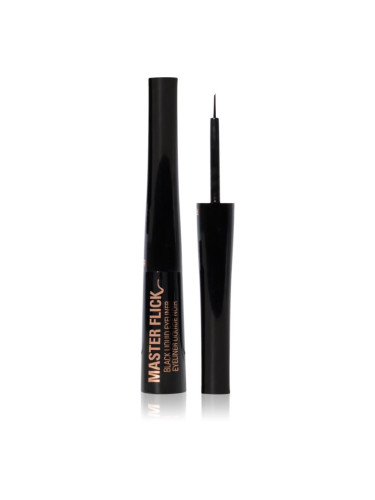 Makeup Revolution Master Flick Liquid Eyeliner прецизна течна очна линия цвят Black 5 мл.