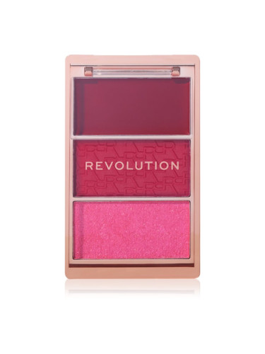 Makeup Revolution Blush Icon Palette палитра с ружове цвят My Cherry Truth 9.8 гр.