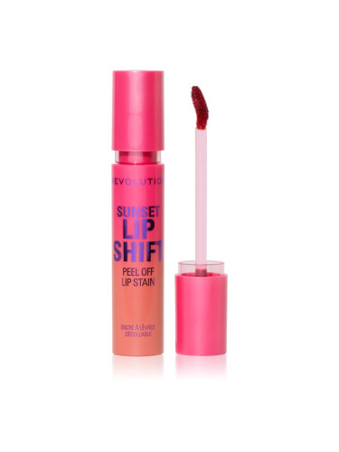 Makeup Revolution Sunset Shift Peel Off Lip Stain белещо се червило цвят Sunset Flushed Pink 3.6 мл.