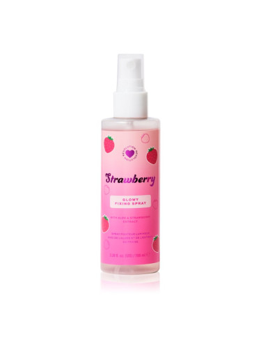 I Heart Revolution Strawberry Glow Fixing Spray озаряващ фиксиращ спрей цвят Strawberry 100 мл.