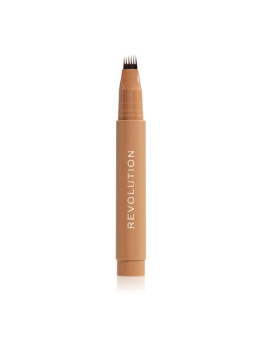 Makeup Revolution Instant Brow Hair маркер за вежди цвят Cool Brown 1.8 мл.