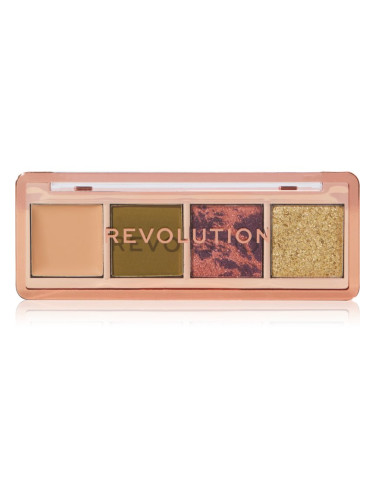 Makeup Revolution Icon Edit палитра сенки за очи цвят The Eternal Green Palette 2.8 гр.