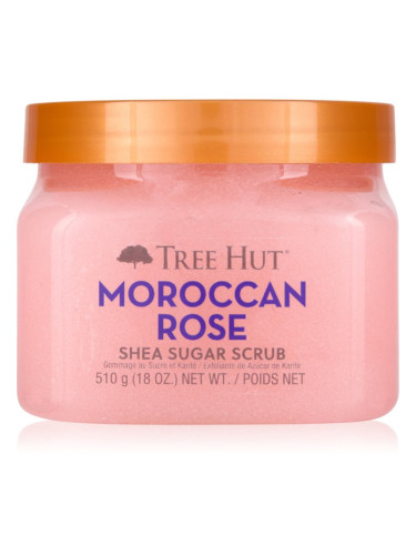 Tree Hut Shea Sugar Scrub Moroccan Rose захарен пилинг с масло от шеа 510 гр.
