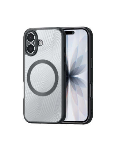 Силиконов твърд кейс Dux Ducis AIMO с Magsafe, За iPhone 17 (6.3), Черен