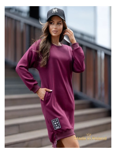 Resti Gravity Core Sweatshirt Dress with Side Zipper