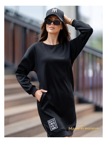 Resti Gravity Core Sweatshirt Dress with Side Zipper