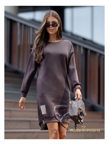 Resti Gravity Core Sweatshirt Dress with Side Zipper