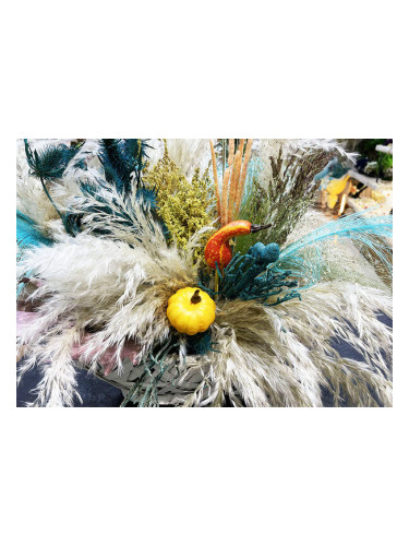 Букет със сухи цветя