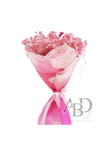 Голям букет от стабилизирана гипсофила