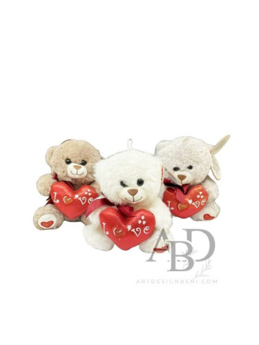 Плюшено мече 15 см допълнение към букет или подарък