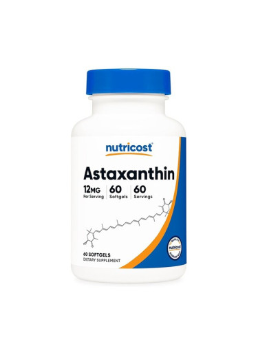 Астаксантин 12 mg 60 софтгел капсули | Nutricost