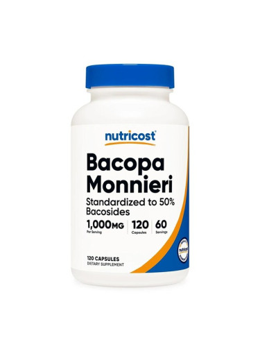 Бакопа Мониери 500 mg 120 капсули | Nutricost