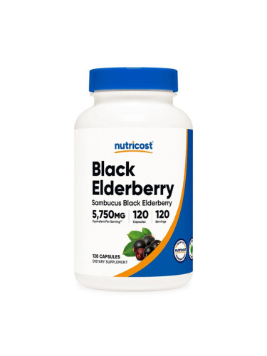 Черен бъз 575 mg 120 капсули | Nutricost