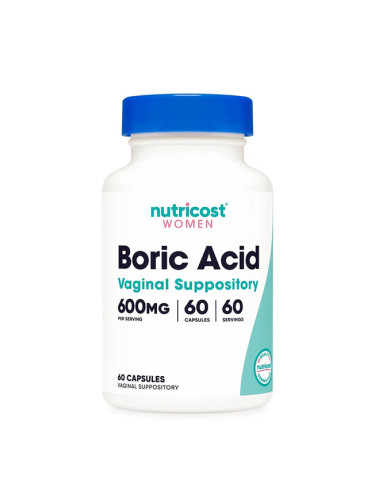 Борна киселина 600 mg 60 вагинални капсули | Nutricost
