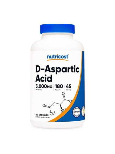 D-Аспарагинова Киселина 180 капсули | Nutricost