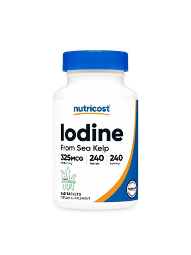 Йод 325 µg 240 таблетки | Nutricost