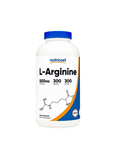 L-Аргинин 500 mg 300 капсули | Nutricost