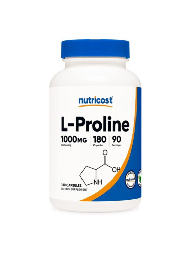 L- Пролин 500 mg 180 капсули | Nutricost