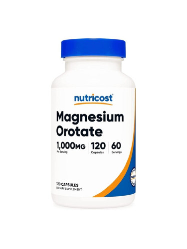 Магнезий Оротат 120 капсули | Nutricost