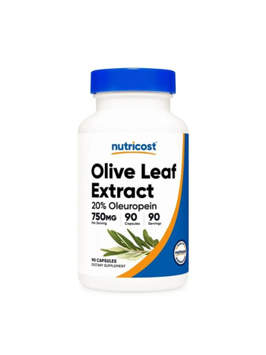Маслина (лист) 750 mg 90 капсули | Nutricost