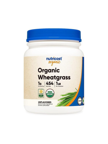 Пшенична трева Органик 454 g прах | Nutricost