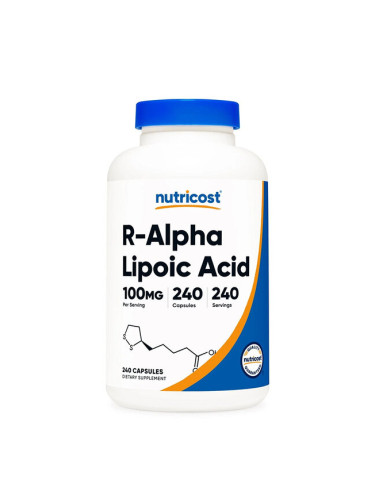 R- Алфа-липоева киселина 100 mg 240 капсули | Nutricost