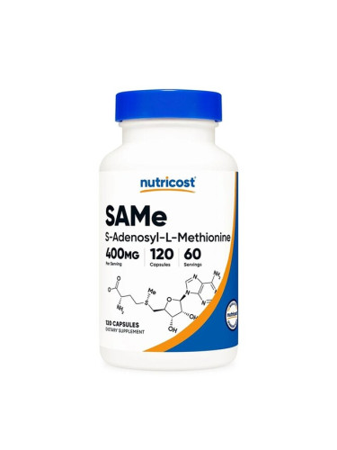 SAM-e Аденозилметионин 200 mg 120 капсули | Nutricost