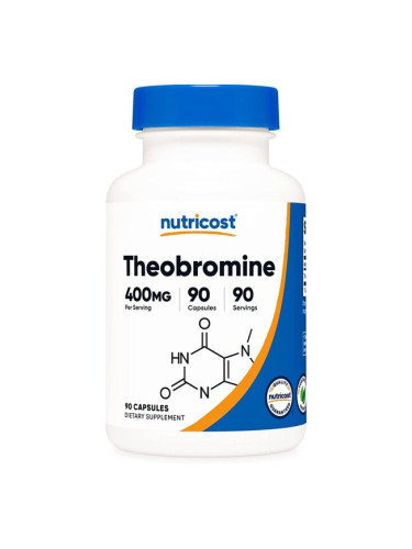 Теобромин 400 mg 90 капсули | Nutricost