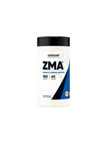 ZMA® Магнезий, витамин В6 и Цинк 180 капсули | Nutricost