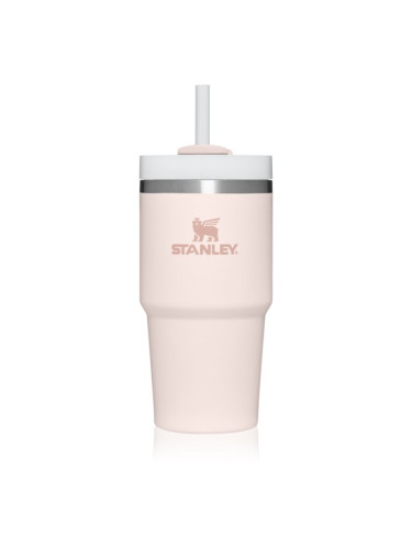 Stanley Quencher H2.O FlowState™ Tumbler неръждаема термочаша със сламка малък Rose Quartz 600 мл.