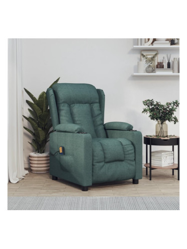 Sonata H Масажен стол, тъмнозелен, текстил