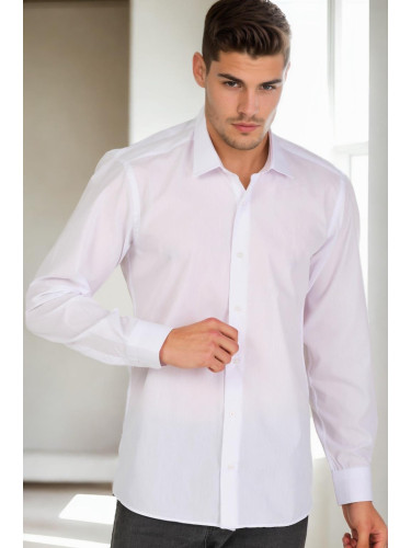 G926 DEWBERRY MEN'S SHIRT-WHITE
