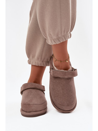 Boto Дамски пантофи с панделка Топли с пух Rilena